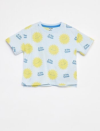 Camiseta de manga corta con motivo