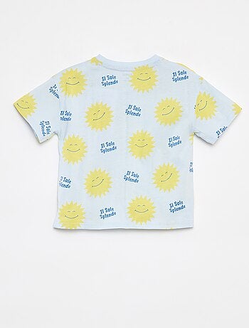 Camiseta de manga corta con motivo