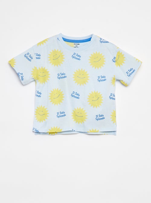 Camiseta de manga corta con motivo - Kiabi