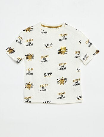 Camiseta de manga corta con motivo