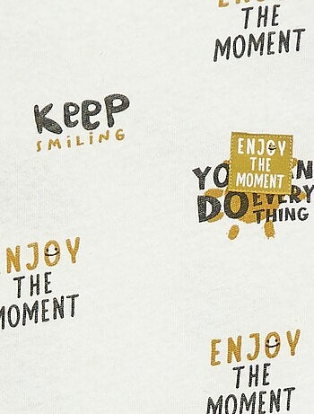 Camiseta de manga corta con motivo