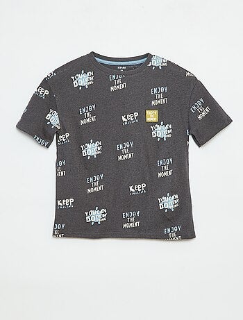 Camiseta de manga corta con motivo