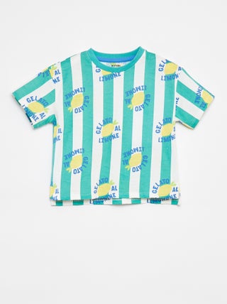 Camiseta de manga corta con motivo