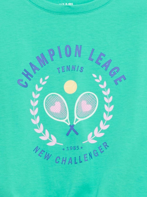 Camiseta de manga corta con nudo en la base - Kiabi