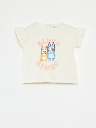 Camiseta de manga corta con volantes 'Bluey'