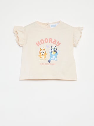 Camiseta de manga corta con volantes 'Bluey'
