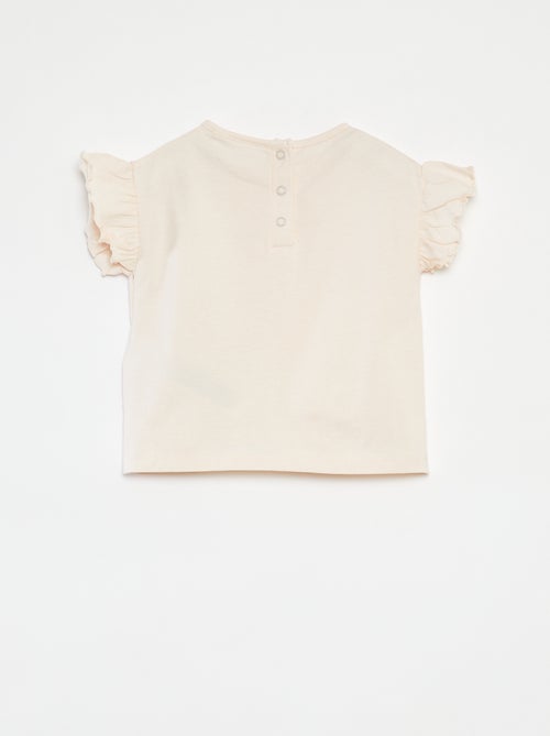 Camiseta de manga corta con volantes 'Bluey' - Kiabi