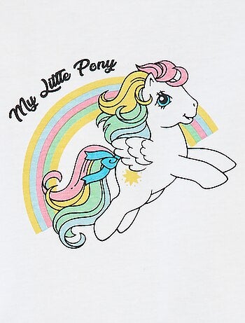 Camiseta de manga corta con volantes 'Mi pequeño pony'