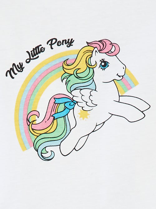 Camiseta de manga corta con volantes 'Mi pequeño pony' - Kiabi