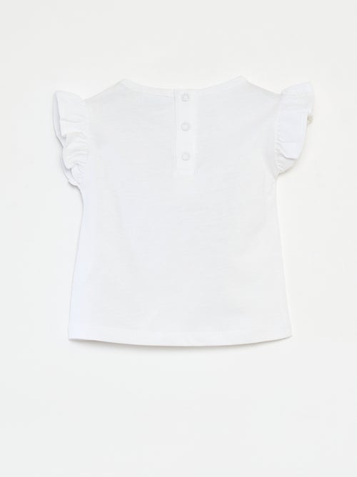 Camiseta de manga corta con volantes 'Mi pequeño pony' - Kiabi