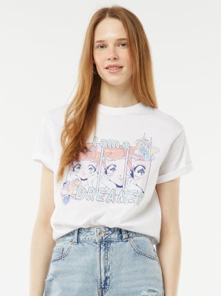 Camiseta de manga corta crop top 'Cenicienta' 'Manga'