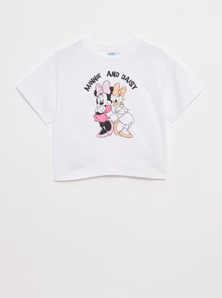 Camiseta de manga corta cropped 'Minnie' 'Disney'