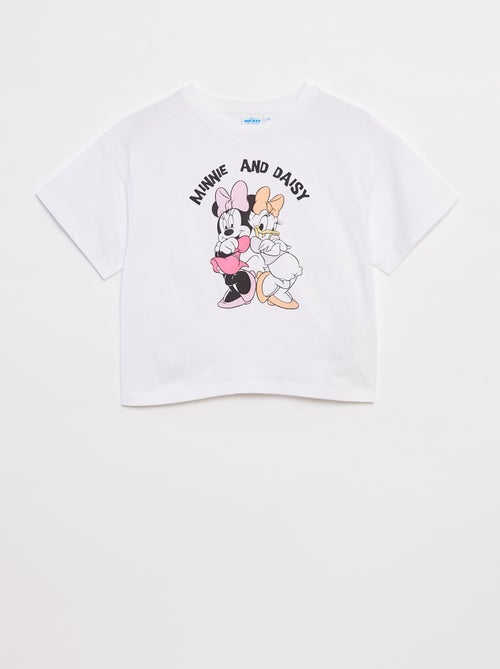Camiseta de manga corta cropped 'Minnie' 'Disney' - Kiabi