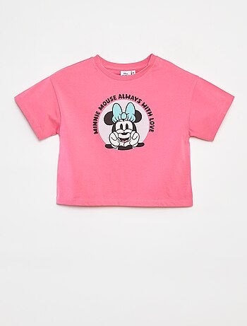 Camiseta de manga corta cropped 'Minnie' 'Disney'