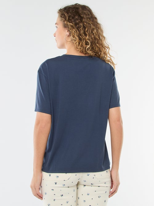 Camiseta de manga corta cuello de pico - Kiabi