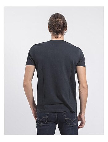 Camiseta de manga corta cuello redondo de puro algodón JABRUN