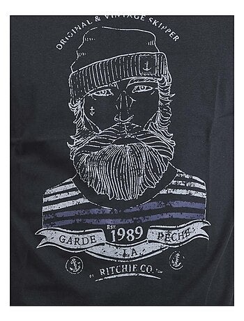 Camiseta de manga corta cuello redondo de puro algodón JABRUN