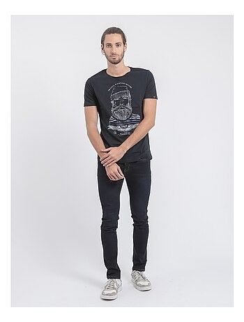 Camiseta de manga corta cuello redondo de puro algodón JABRUN
