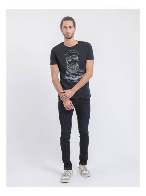 Camiseta de manga corta cuello redondo de puro algodón JABRUN - Kiabi Camiseta de manga corta cuello redondo de puro algodón JABRUN - Kiabi