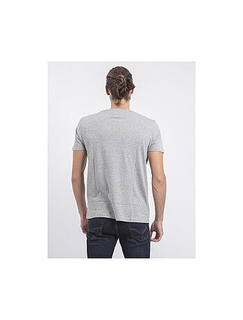 Camiseta de manga corta cuello redondo de puro algodón JABRUN