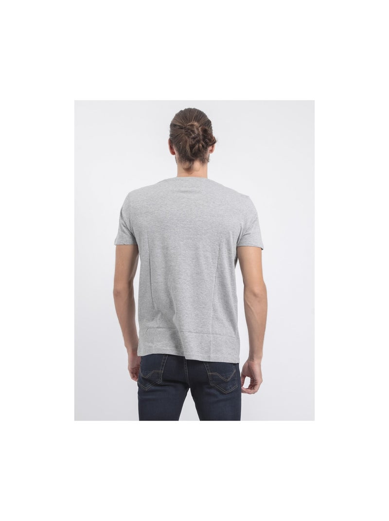 Camiseta de manga corta cuello redondo de puro algodón JABRUN Gris - Kiabi