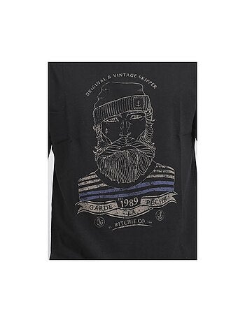 Camiseta de manga corta cuello redondo de puro algodón JABRUN