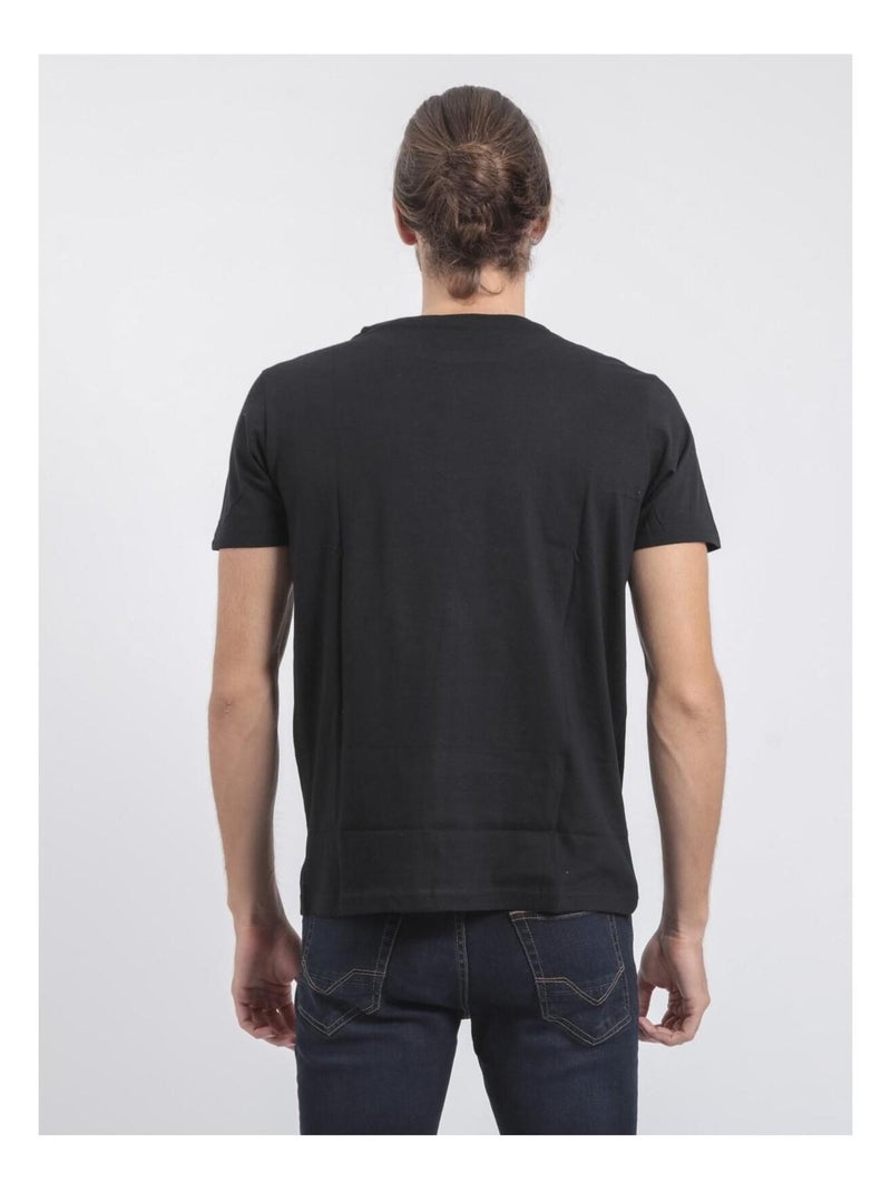 Camiseta de manga corta cuello redondo de puro algodón JABRUN Negro - Kiabi