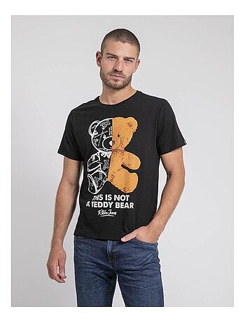 Camiseta de manga corta cuello redondo de puro algodón JAKITED