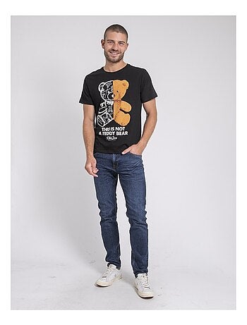 Camiseta de manga corta cuello redondo de puro algodón JAKITED