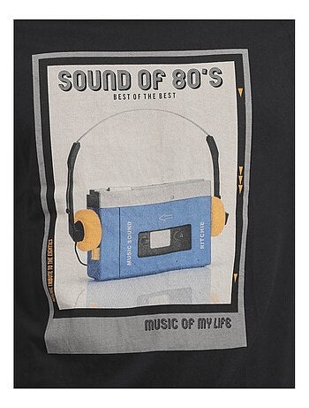 Camiseta de manga corta cuello redondo de puro algodón JALSONIC