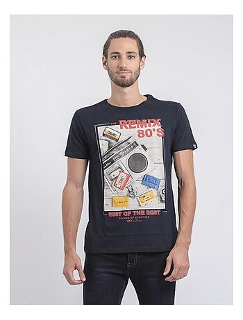 Camiseta de manga corta cuello redondo de puro algodón JAMIX