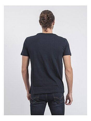 Camiseta de manga corta cuello redondo de puro algodón JAMIX