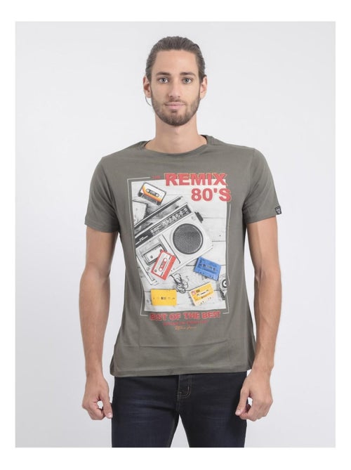 Camiseta de manga corta cuello redondo de puro algodón JAMIX - Kiabi Camiseta de manga corta cuello redondo de puro algodón JAMIX - Kiabi