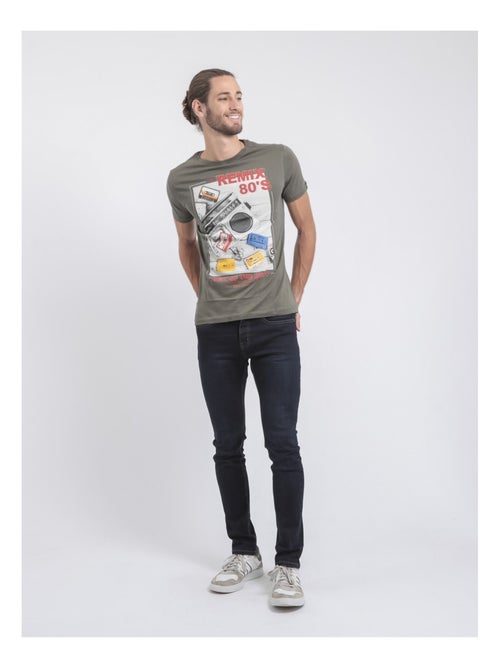 Camiseta de manga corta cuello redondo de puro algodón JAMIX - Kiabi Camiseta de manga corta cuello redondo de puro algodón JAMIX - Kiabi
