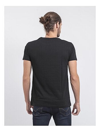 Camiseta de manga corta cuello redondo de puro algodón JAMIX