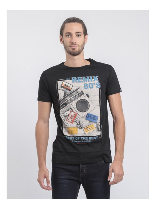 Camiseta de manga corta cuello redondo de puro algodón JAMIX - Kiabi Camiseta de manga corta cuello redondo de puro algodón JAMIX - Kiabi