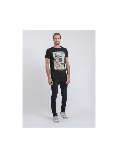 Camiseta de manga corta cuello redondo de puro algodón JAMIX - Kiabi Camiseta de manga corta cuello redondo de puro algodón JAMIX - Kiabi
