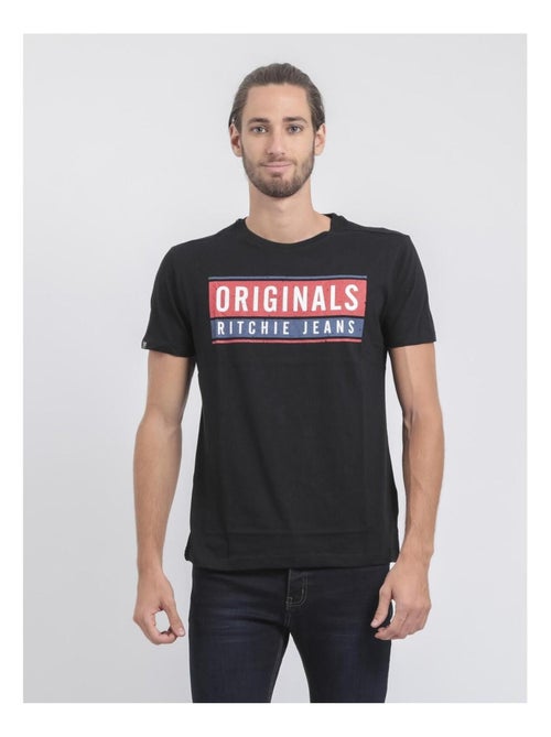 Camiseta de manga corta cuello redondo de puro algodón JANVILLE - Kiabi