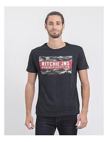 Camiseta de manga corta cuello redondo de puro algodón JARDIN