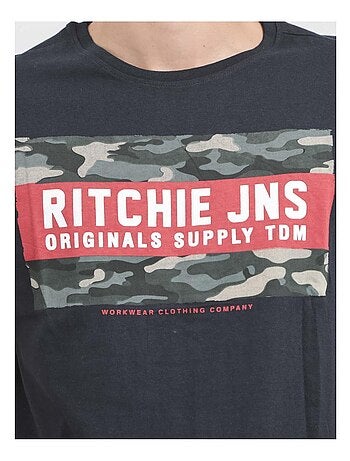 Camiseta de manga corta cuello redondo de puro algodón JARDIN