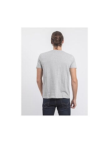 Camiseta de manga corta cuello redondo de puro algodón JARDIN