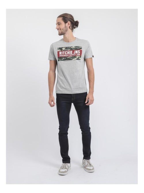 Camiseta de manga corta cuello redondo de puro algodón JARDIN - Kiabi