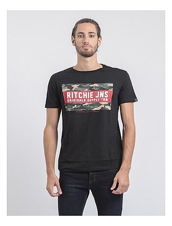 Camiseta de manga corta cuello redondo de puro algodón JARDIN