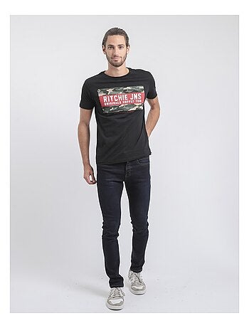 Camiseta de manga corta cuello redondo de puro algodón JARDIN