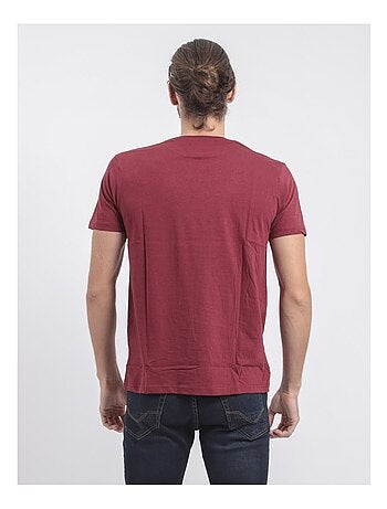Camiseta de manga corta cuello redondo de puro algodón JIBIDEL