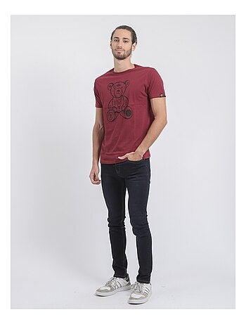 Camiseta de manga corta cuello redondo de puro algodón JIBIDEL