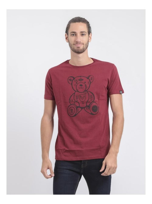 Camiseta de manga corta cuello redondo de puro algodón JIBIDEL - Kiabi Camiseta de manga corta cuello redondo de puro algodón JIBIDEL - Kiabi