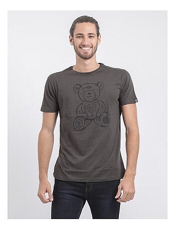 Camiseta de manga corta cuello redondo de puro algodón JIBIDEL