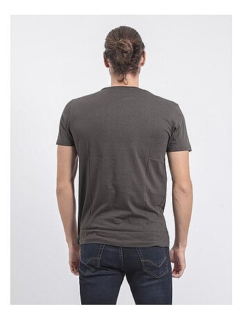 Camiseta de manga corta cuello redondo de puro algodón JIBIDEL