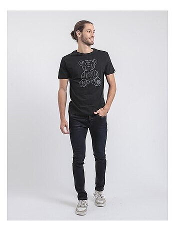 Camiseta de manga corta cuello redondo de puro algodón JIBIDEL